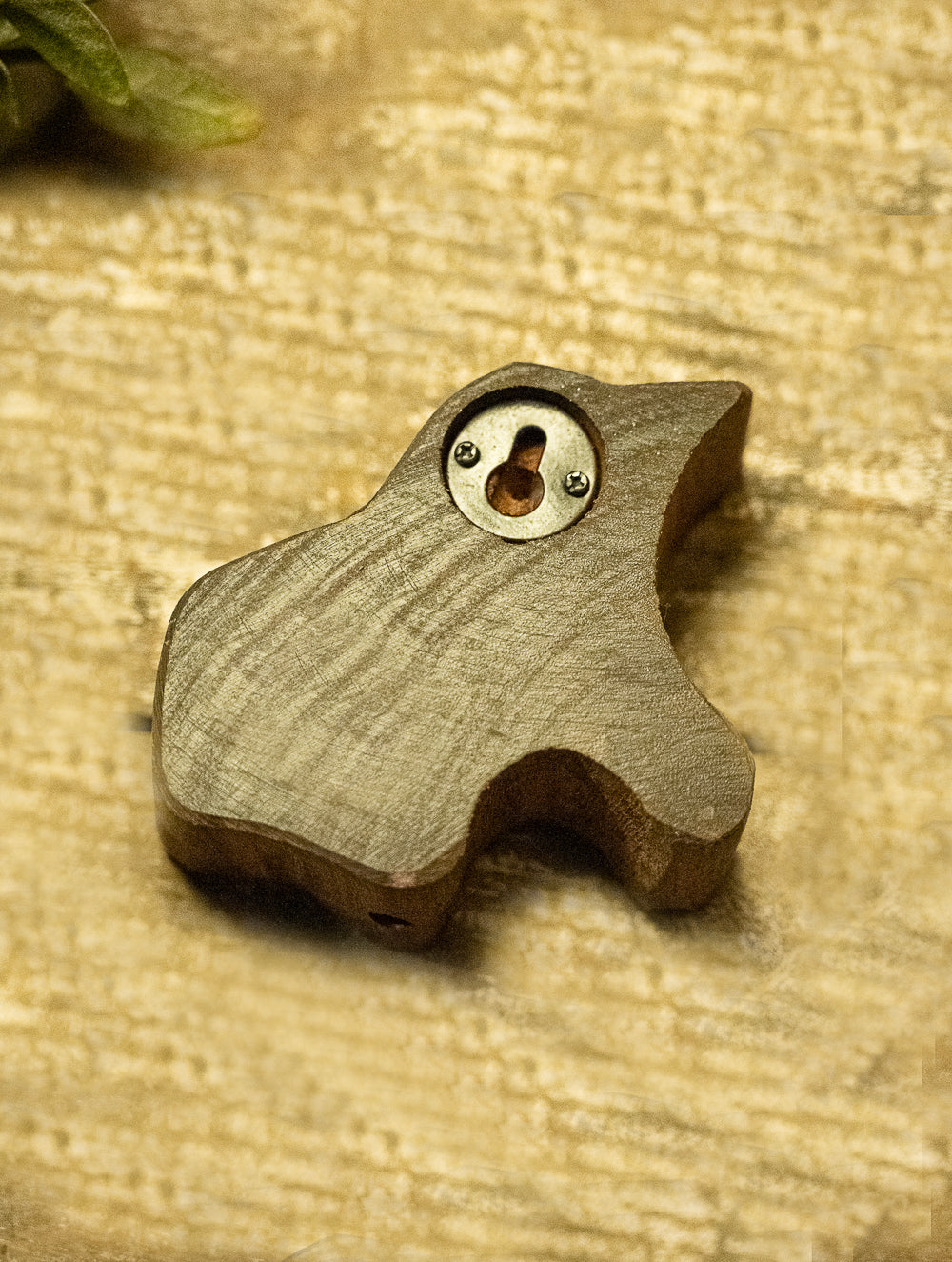 Nazakat. Exclusive, Fine Hand Engraved Wood Block Curio - Kingfisher