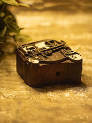 Nazakat. Exclusive, Fine Hand Engraved Wood Block Curio - The Rickshaw