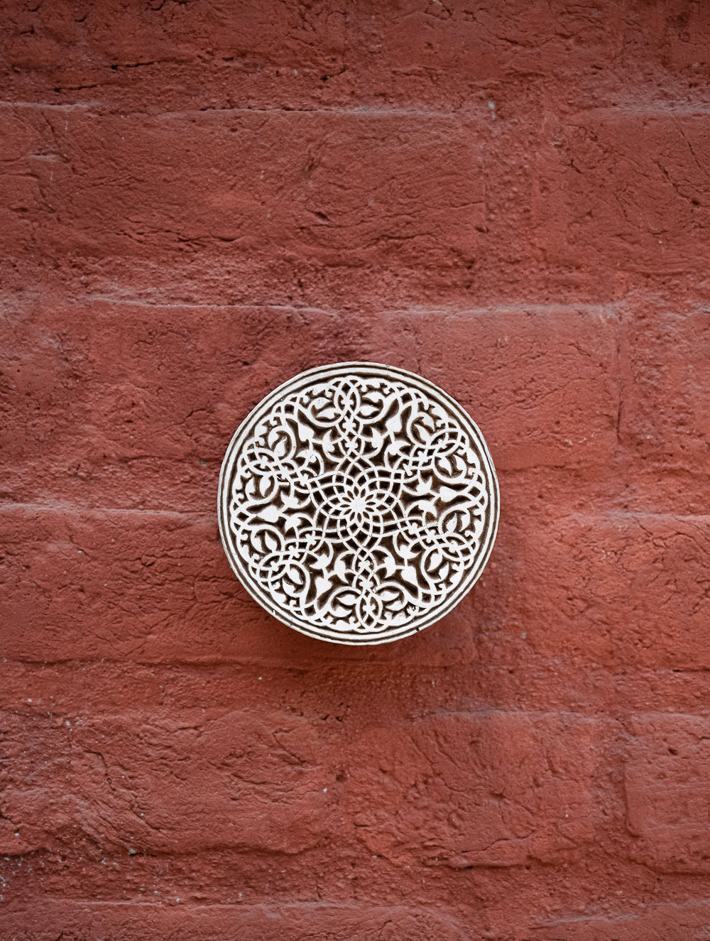 Nazakat. Exclusive, Fine Hand Engraved Wood Block Curio / Wall Piece - Arasti