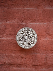 Nazakat. Exclusive, Fine Hand Engraved Wood Block Curio / Wall Piece - Arasti