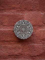 Nazakat. Exclusive, Fine Hand Engraved Wood Block Curio / Wall Piece - Gulshan