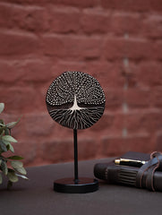 Nazakat. Exclusive, Fine Hand Engraved Wood Block Curio / Wall Piece - Shajar