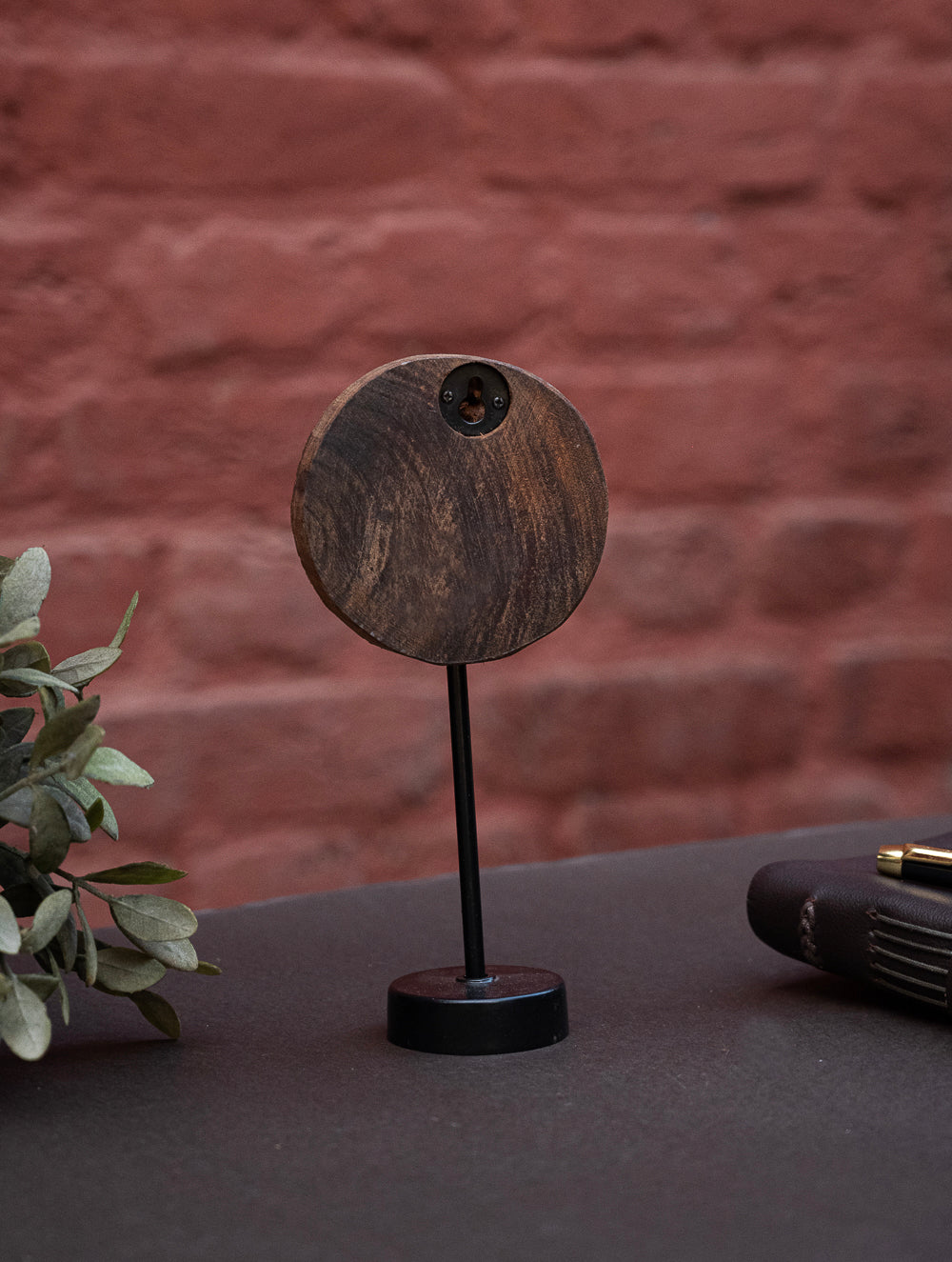 Nazakat. Exclusive, Fine Hand Engraved Wood Block Curio / Wall Piece - Tree, Round