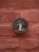 Load image into Gallery viewer, Nazakat. Exclusive, Fine Hand Engraved Wood Block Curio / Wall Piece - Tree, Round