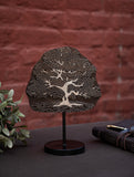 Nazakat. Exclusive, Fine Hand Engraved Wood Block Curio / Wall Piece - Tree in Autumn