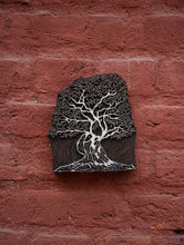 Load image into Gallery viewer, Nazakat. Exclusive, Fine Hand Engraved Wood Block Curio / Wall Piece - Tree of Life