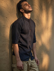 Organic Kala Cotton Shirt - Black