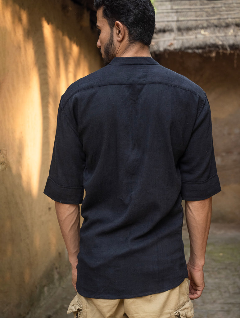 Organic Kala Cotton Shirt - Black