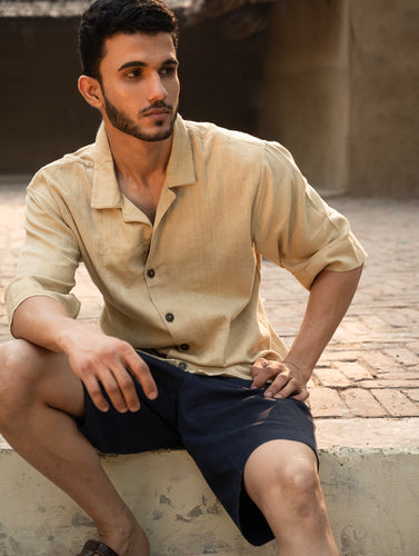 Organic Kala Cotton Shirt - Dull Khakhi