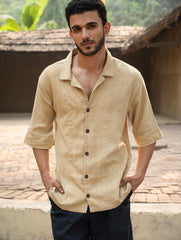 Organic Kala Cotton Shirt - Dull Khakhi