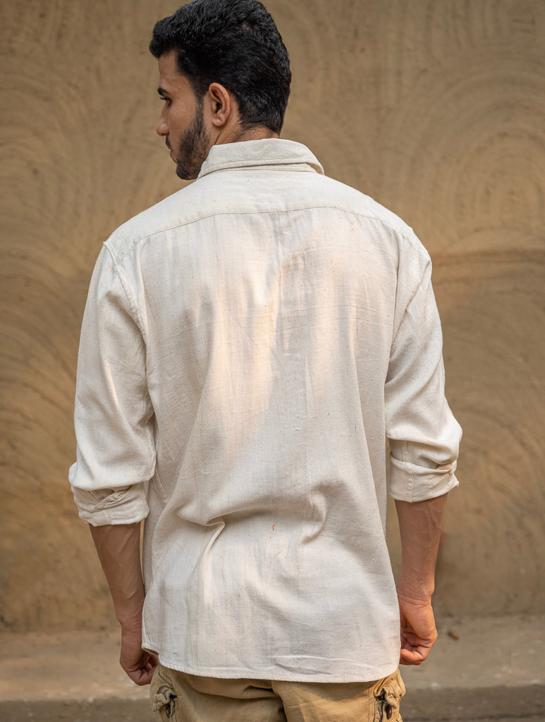 Organic Kala Cotton Shirt - Off White