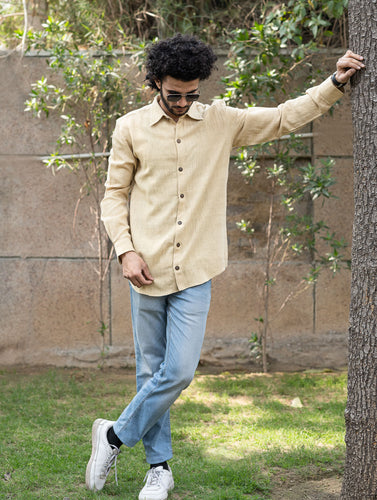Organic Kala Cotton Shirt - Cream Summer 