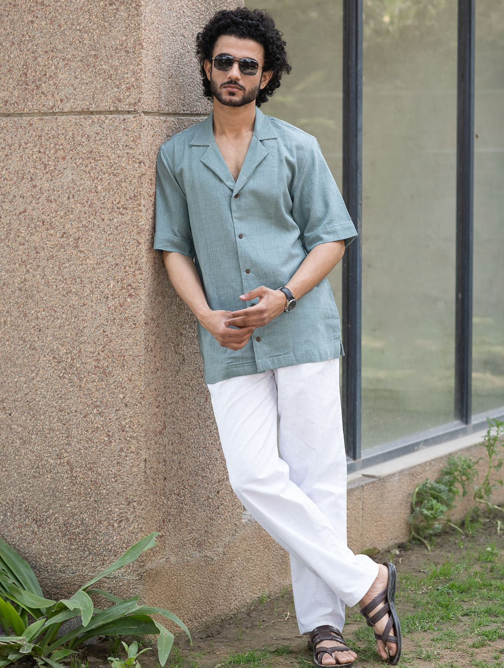 Organic Kala Cotton Shirt - Summer Blue