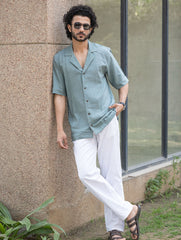 Organic Kala Cotton Shirt - Summer Blue