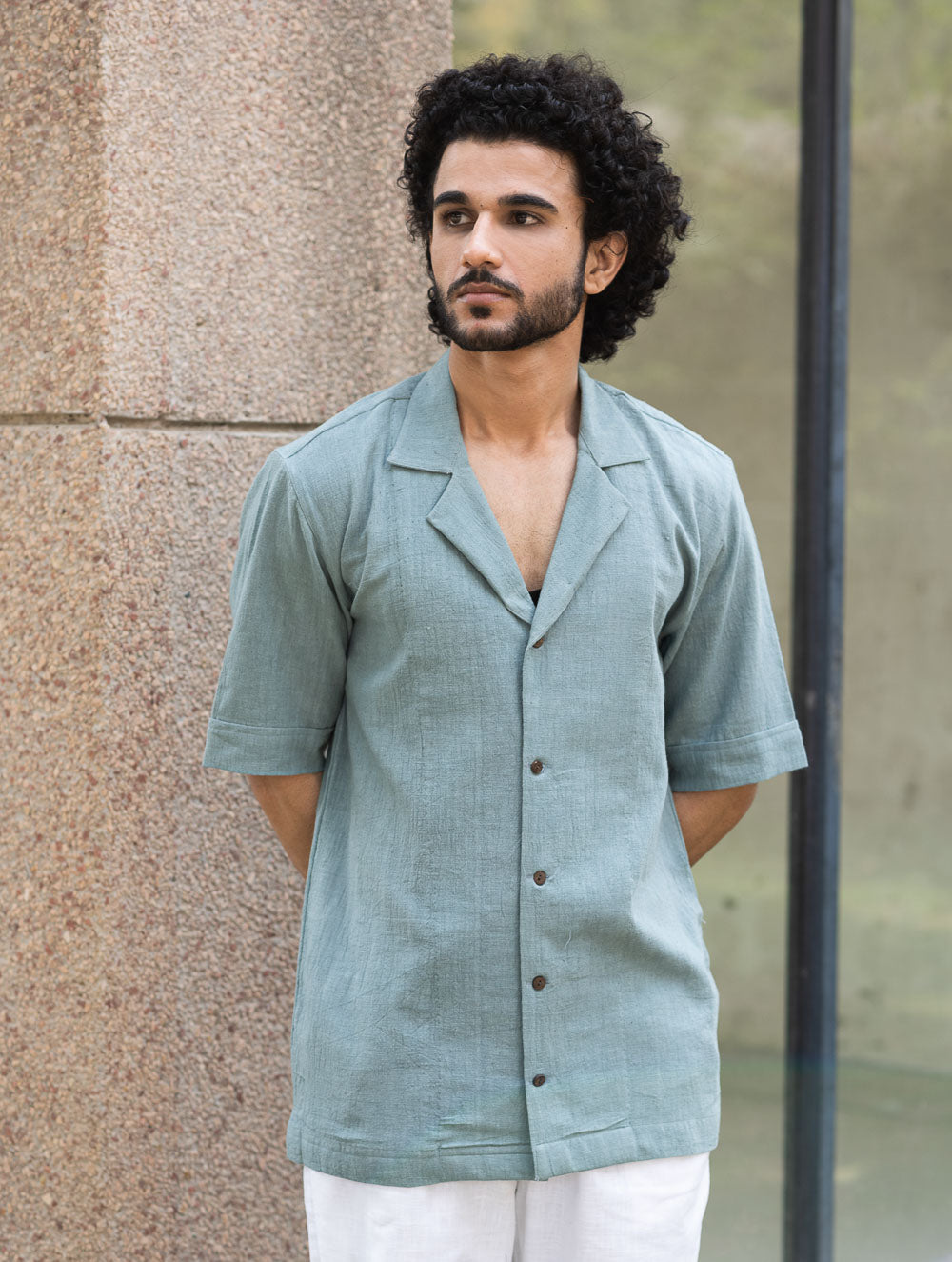 Organic Kala Cotton Shirt - Summer Blue