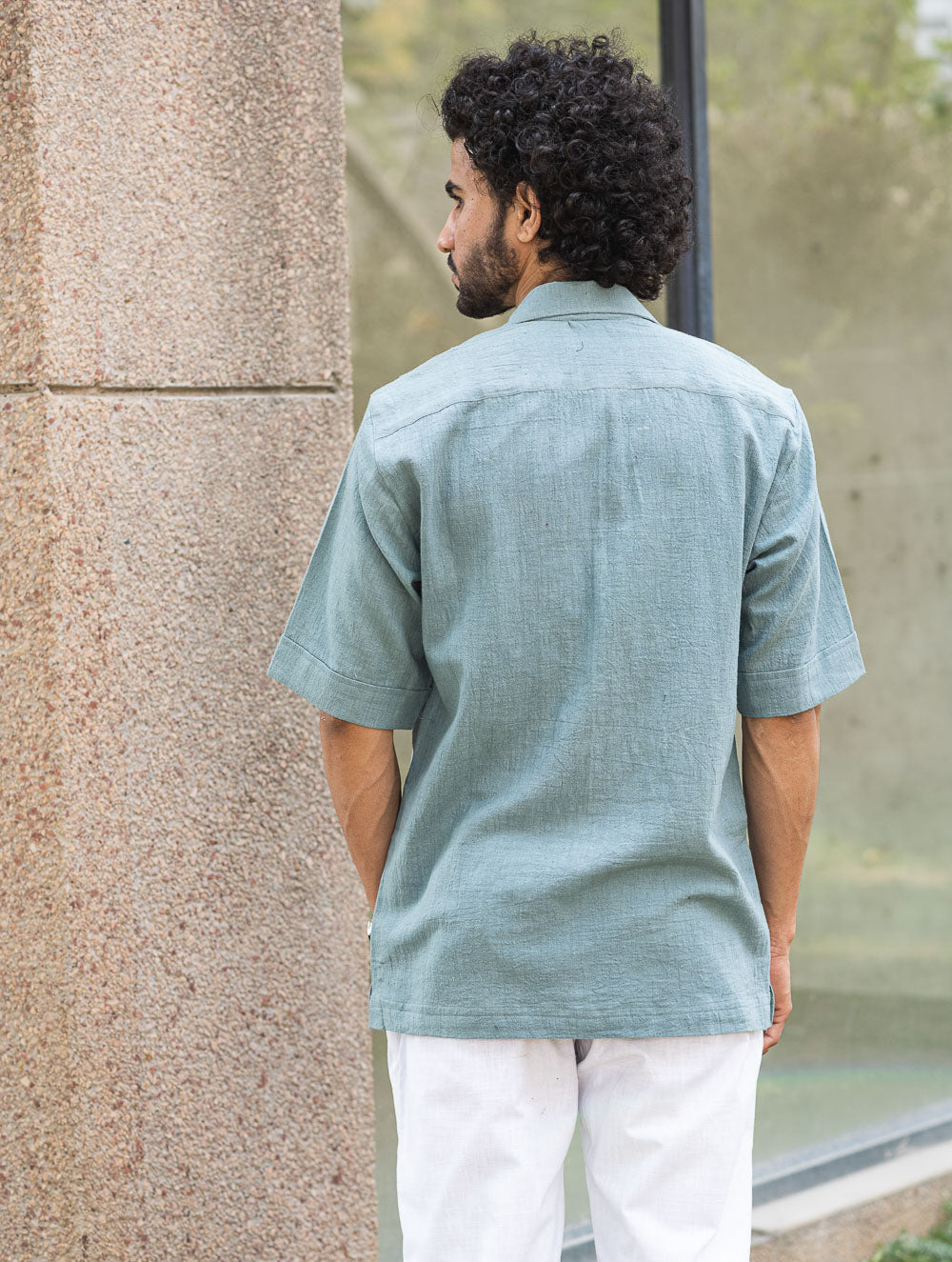 Organic Kala Cotton Shirt - Summer Blue