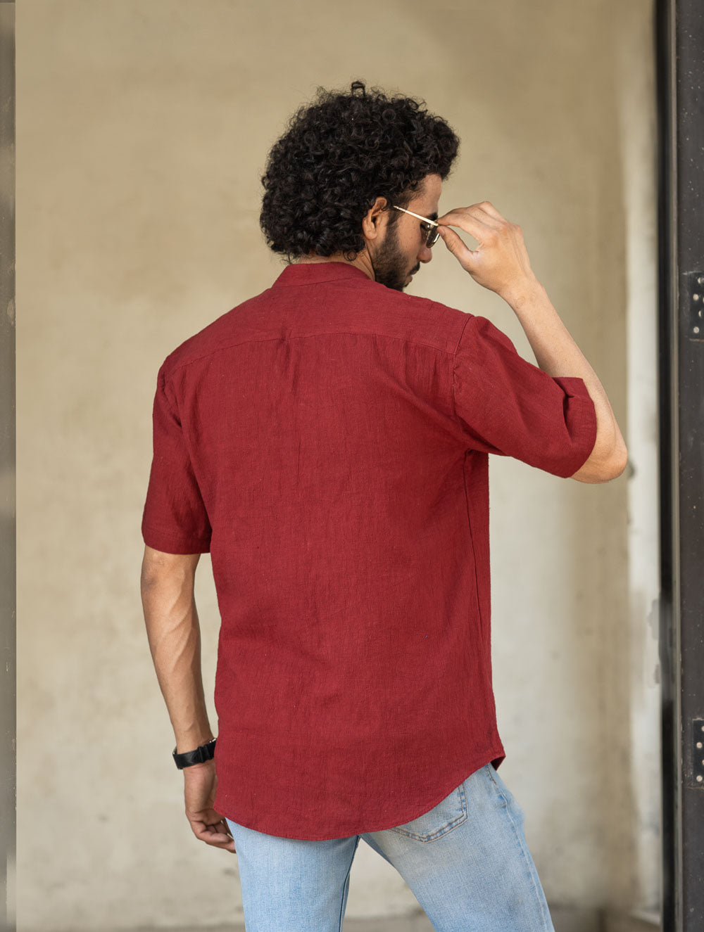 Organic Kala Cotton Shirt - Summer Wine 