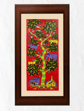 Load image into Gallery viewer, Original Gond Art Painting - The Silent Sentinel (Large, Unframed 3ft x 1ft)