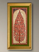 Load image into Gallery viewer, The Kalpavriksha Collection : Exclusive Pattachitra Art Silk Painting - Mandira (Unframed with mount Height-20" ; Width-10")