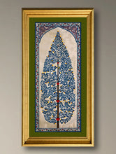 Load image into Gallery viewer, The Kalpavriksha Collection : Exclusive Pattachitra Art Silk Painting - Neelambara (Unframed with mount Height-20" ; Width-10")