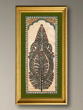 Load image into Gallery viewer, The Kalpavriksha Collection : Exclusive Pattachitra Art Silk Painting - Shyamala (Unframed with mount Height-20" ; Width-10")