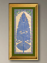 Load image into Gallery viewer, The Kalpavriksha Collection : Exclusive Pattachitra Art Silk Painting - Neel Tarangini Unframed with mount (Height-20" ; Width-10")