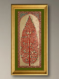 The Kalpavriksha Collection : Exclusive Pattachitra Art Silk Painting - Sindura Valli (Unframed with mount Height-20