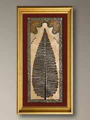 The Kalpavriksha Collection : Exclusive Pattachitra Art Silk Painting - Ojas (Unframed with mount Height-20" ; Width-10")