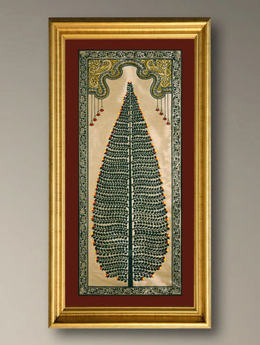 The Kalpavriksha Collection : Exclusive Pattachitra Art Silk Painting - Harita (Unframed with mount Height-20