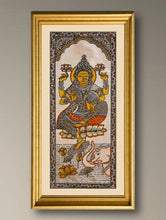 Load image into Gallery viewer, Handpainted Pattachitra Silk Painting - Padmini (Unframed with mount 20.5" X 9.5")