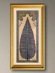 The Kalpavriksha Collection : Exclusive Pattachitra Art Silk Painting - Neel Kanth (Unframed with mount Height-20" ; Width-10")