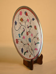 Brass Engraved Plate Curio - Muster Garden