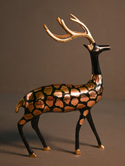 Brass Engraved Curios - The Copper - Leaf Stag