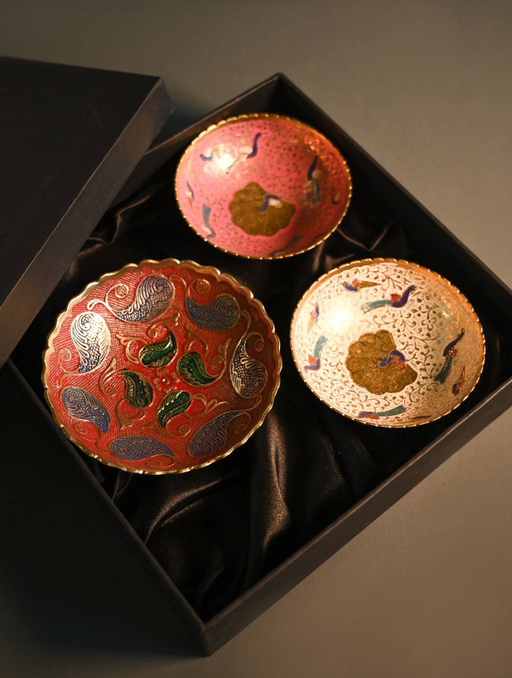 Brass Engraved Bowls - The Regal Pair (Set of 2)