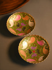 Brass Engraved Bowls - The Paisley Reverie (Set of 2)