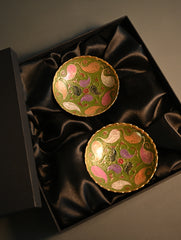 Brass Engraved Bowls - The Paisley Reverie (Set of 2)
