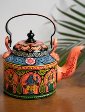 Load image into Gallery viewer, Pattachitra Art - Tin Teapot, Large