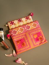 Load image into Gallery viewer, Phulkari Coin Pouch and Wallet - Amber Threads (Set of 2) 