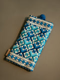 Phulkari Spectacle Case - Sapphire Blooms