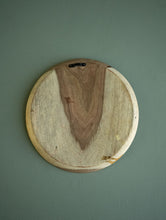 Load image into Gallery viewer, Pichwai Art Wooden Wall Plate / Table Curio - The Peacock