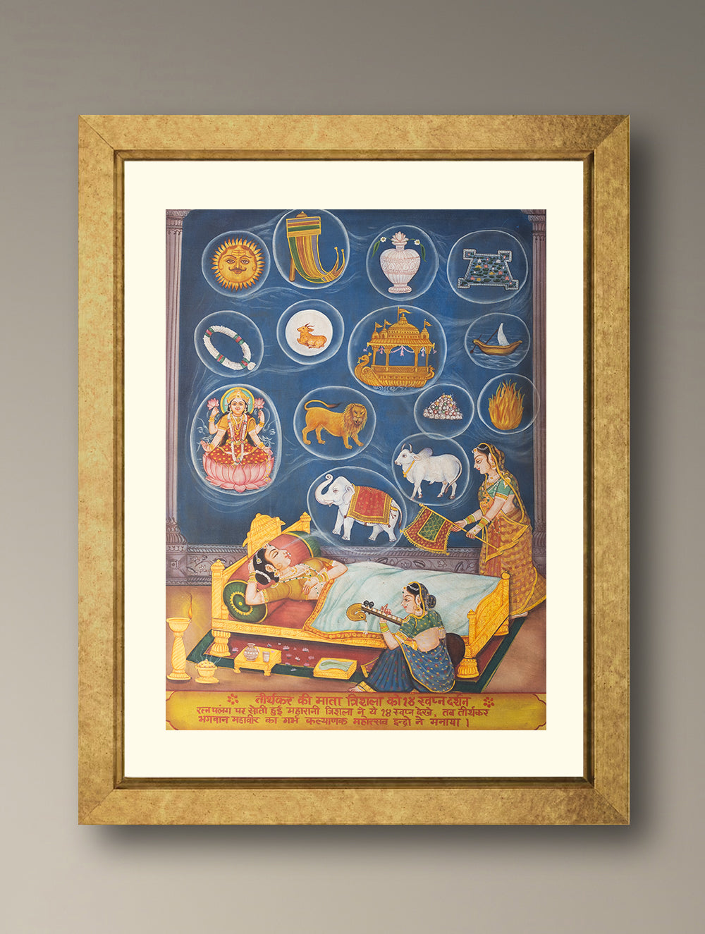 Load image into Gallery viewer, Pichwai Painting - Dream Oracle (Unframed 24" x 18'')