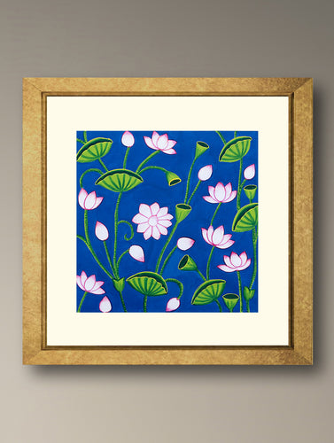 Pichwai Painting - Kamal Talai (Unframed 8