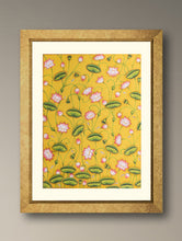 Load image into Gallery viewer, Pichwai Painting - Lotus Hymns - Tuscan Gold (Unframed 24" x 18'')