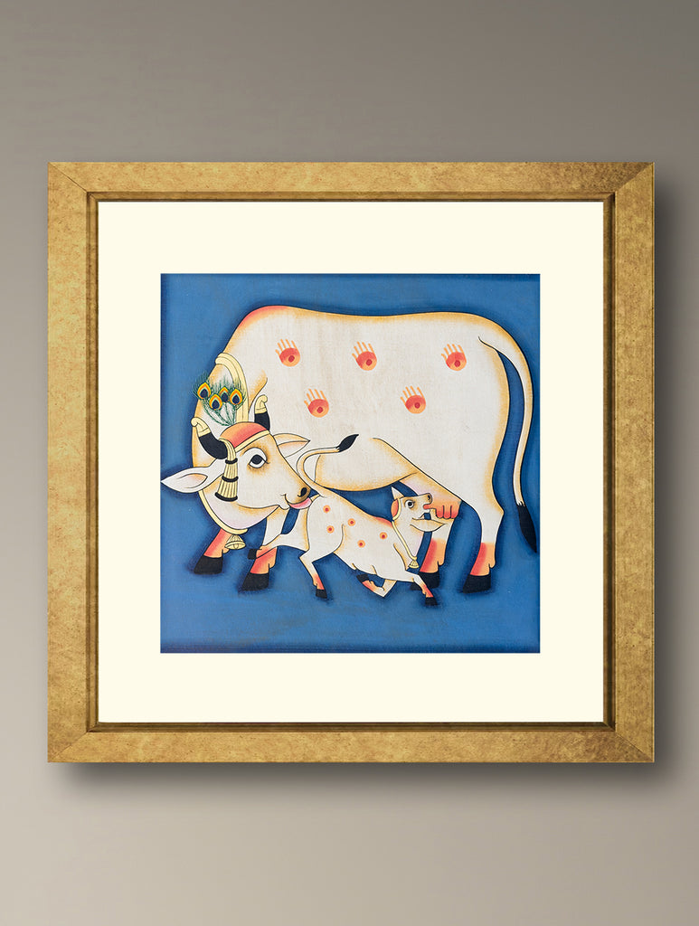 Pichwai Painting - Maternal Sanctity (Unframed 8" x 8'')