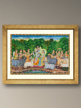Load image into Gallery viewer, Pichwai Painting - Radha Krishna Van Raas (Unframed 24" x 36'')