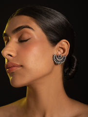 Pure Silver Traditional Maharashtrian Earrings - Akarshini