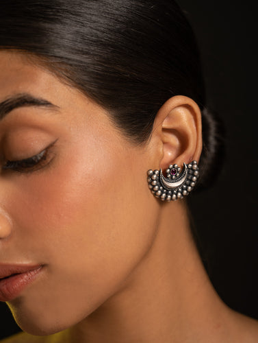 Pure Silver Traditional Maharashtrian Earrings - Akarshini