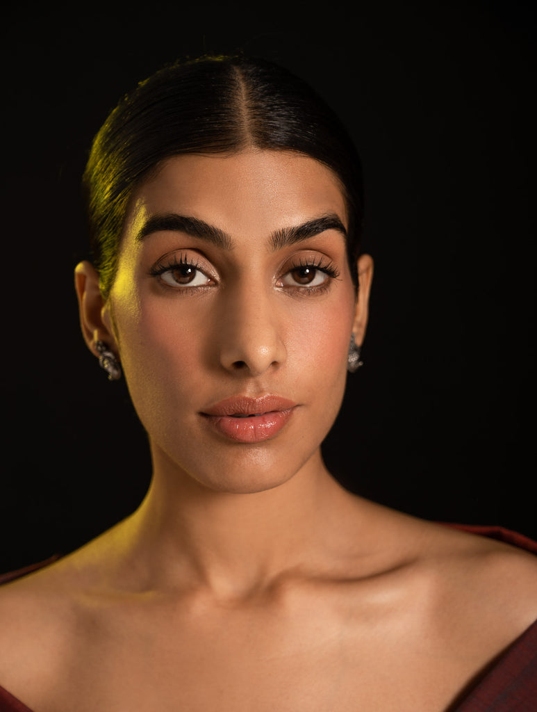 Pure Silver Traditional Maharashtrian Earrings - Ambiya Studs