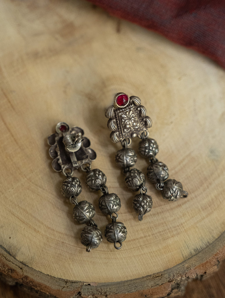 Pure Silver Traditional Maharashtrian Earrings - Ashtapaillumani 