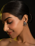 Pure Silver Traditional Maharashtrian Earrings - Kamalasini Studs